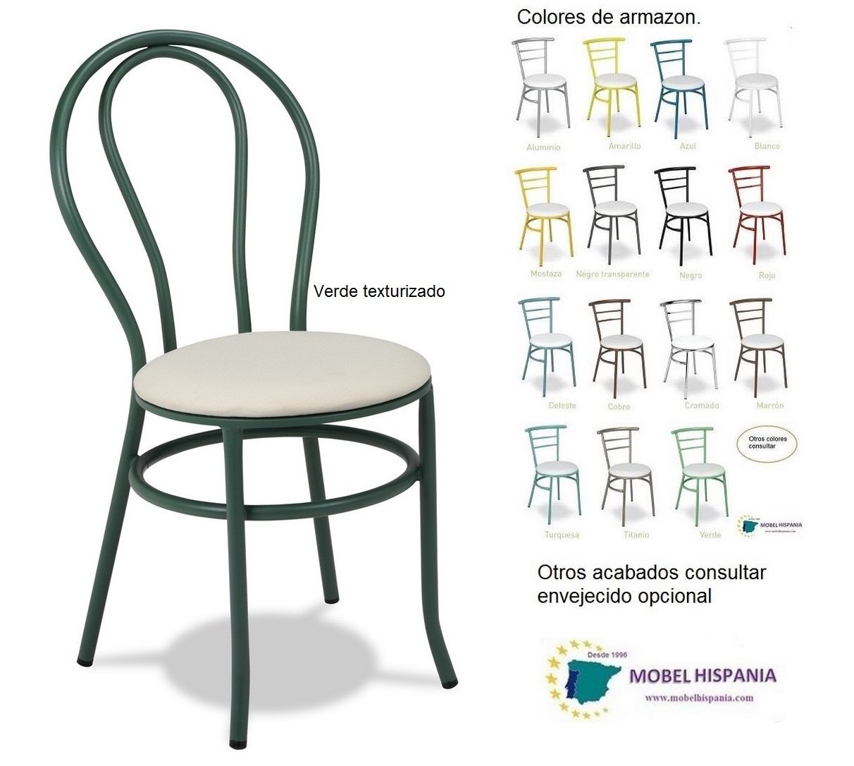 106 silla metalica asiento tapizado skay 06
