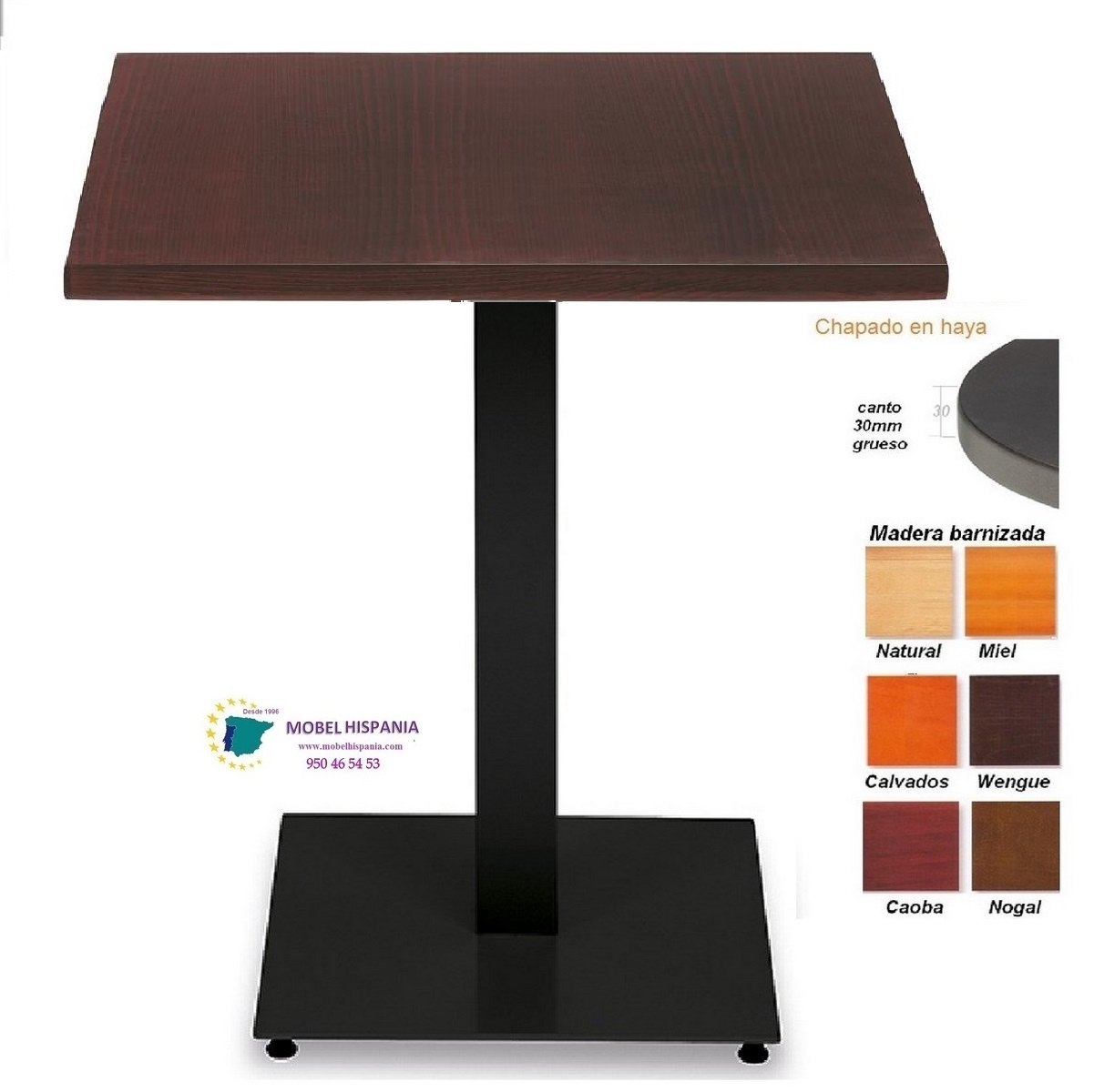 3020_mesa_metalica_tablero_haya-caoba 3020 mesa metalica tablero haya caoba