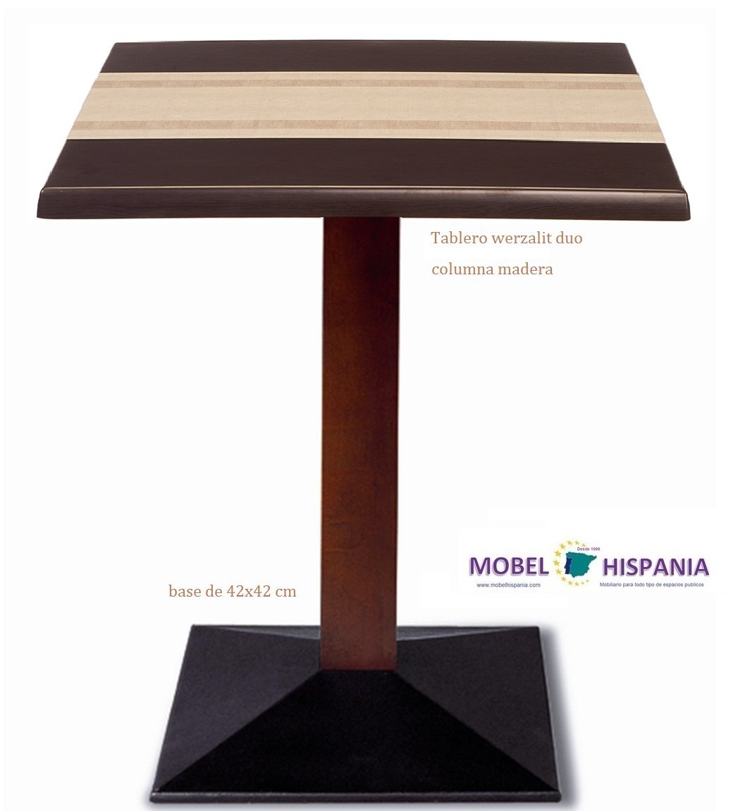 4160_mesa_columna_madera-werzalit-nogal_01 4160 mesa columna madera werzalit nogal 01