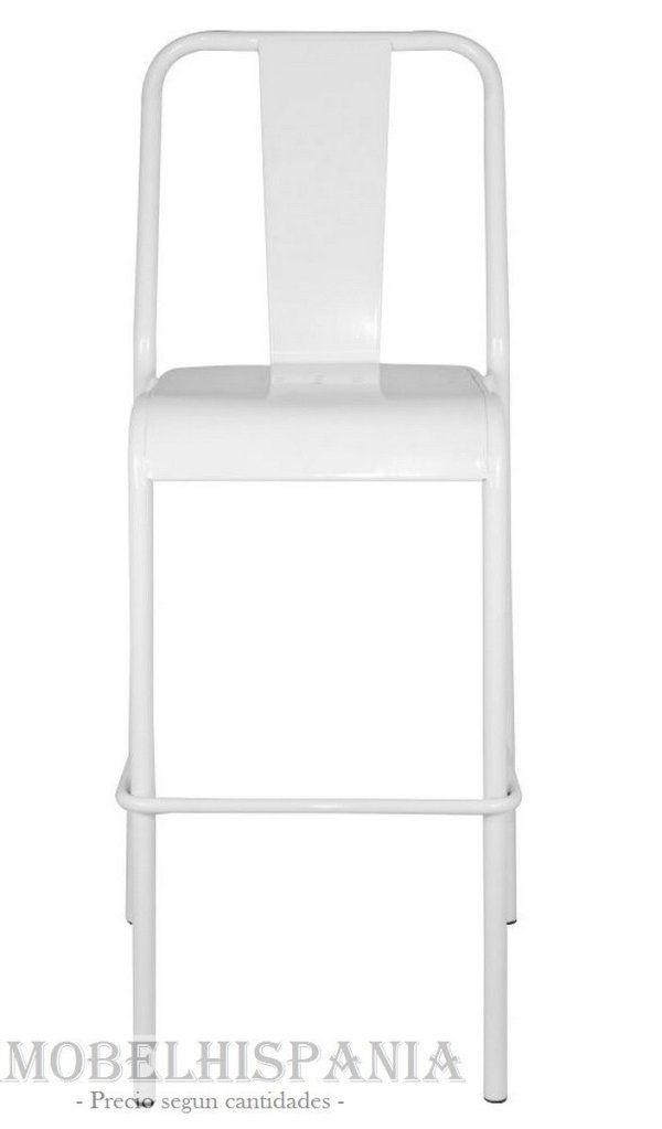 PETERSBURGO blanco taburete estilo industrial 01