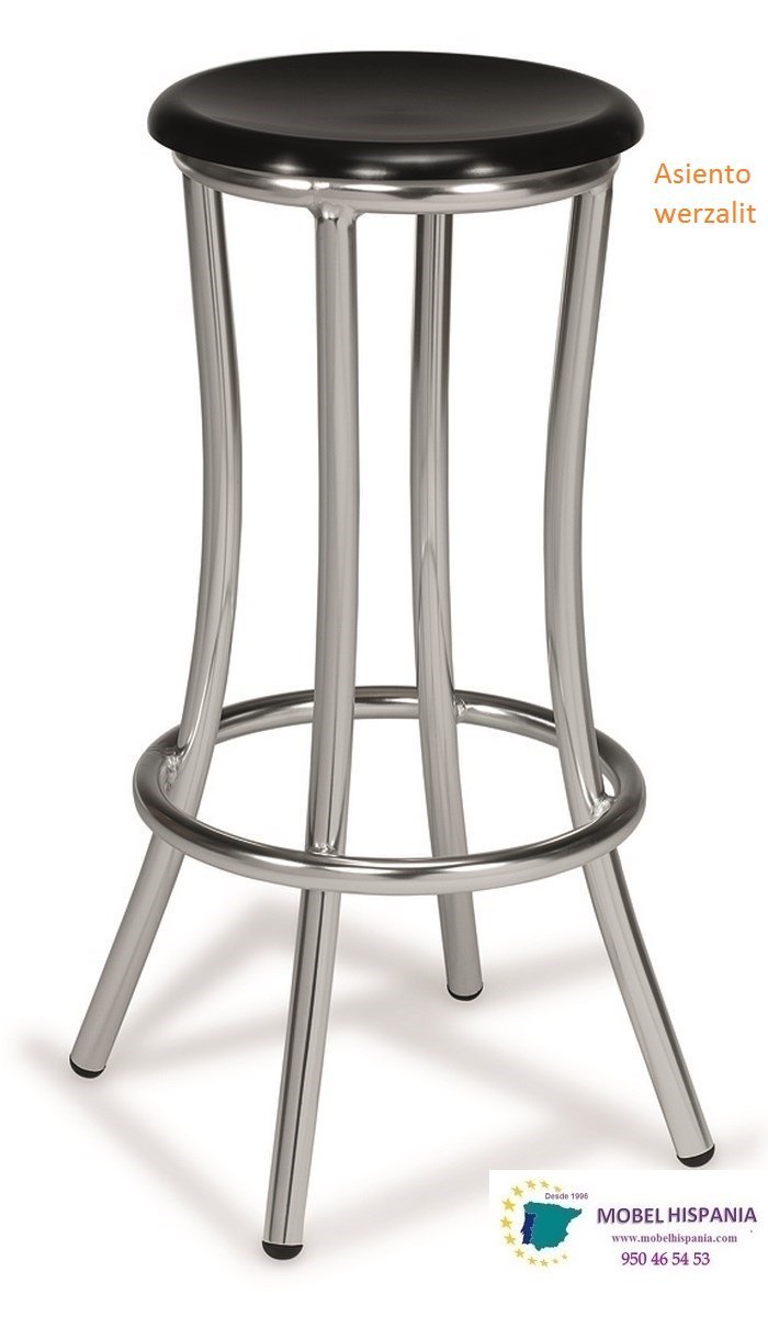 8119 Banqueta Grafito Asiento Tapizado Mostaza 08