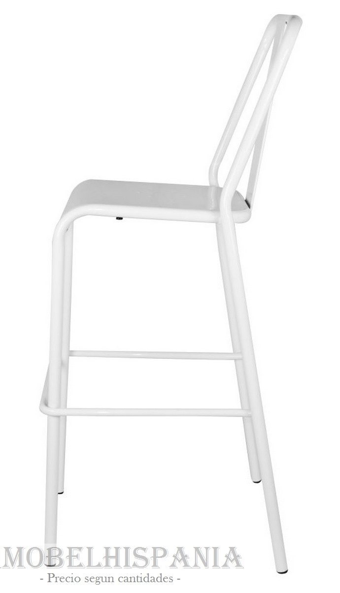 PETERSBURGO blanco taburete estilo industrial 02