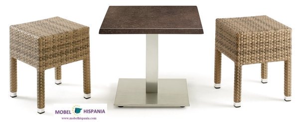 4552 Taburete bajo aluminio medula cafe 1 04 1