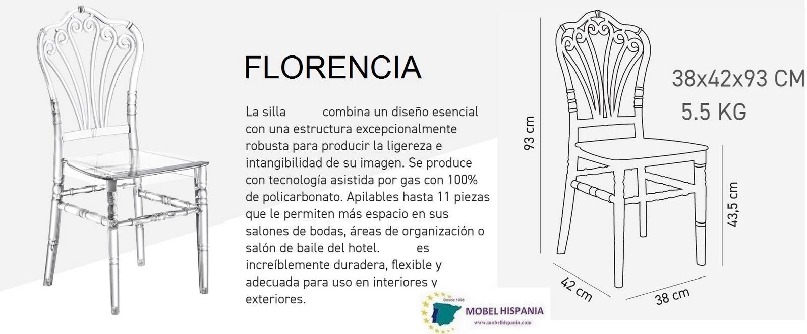 Flora silla eventos policarbonato transparente 01 4