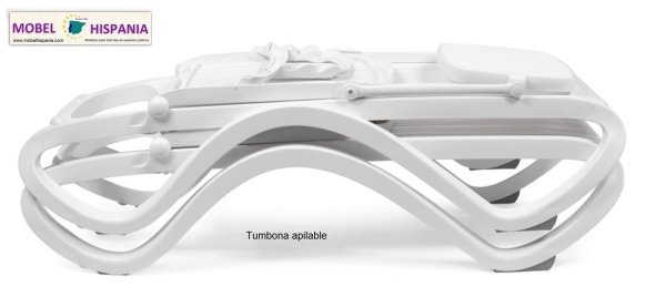 TROPICO tumbona polipropileno blanca 04