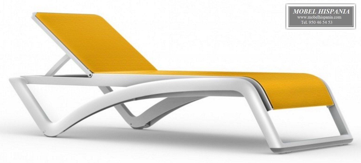 SKY tumbona polipropileno textiline azul 08