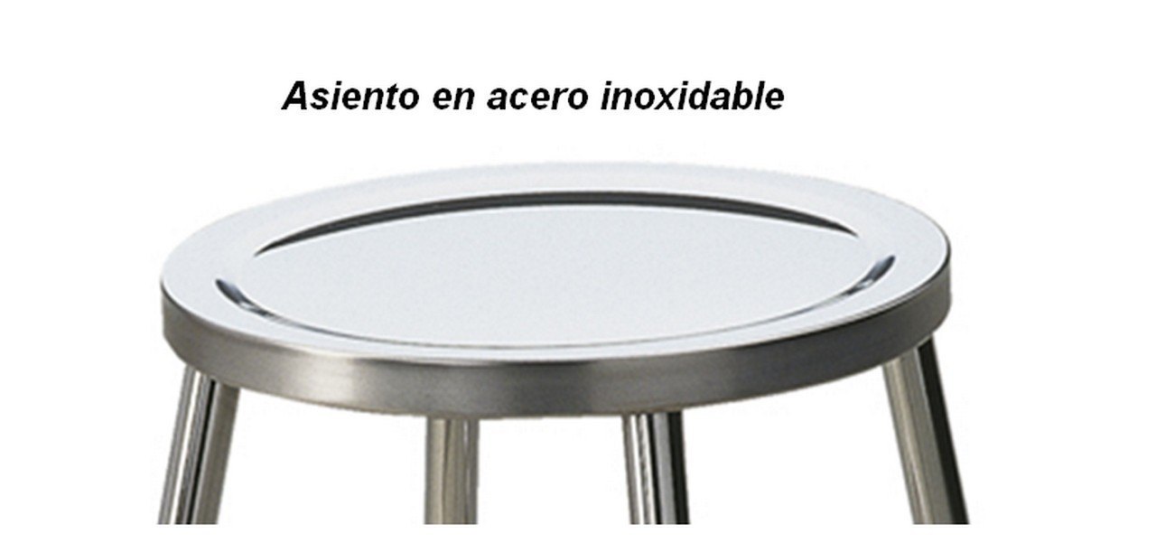 517 cromado acero inoxidable taburete 01 4