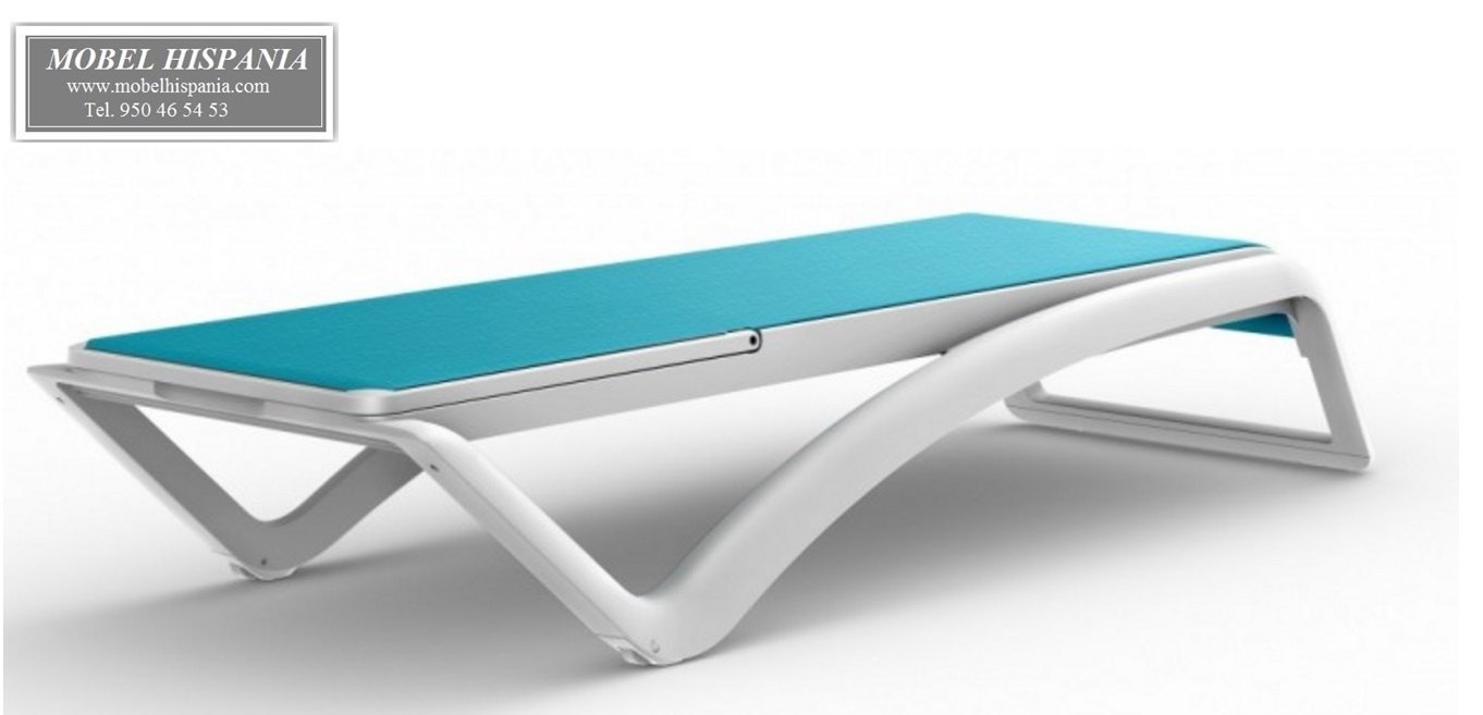 SKY tumbona polipropileno textiline azul 09