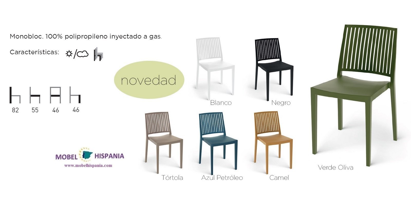 BARSI silla polipropileno camel 02 5