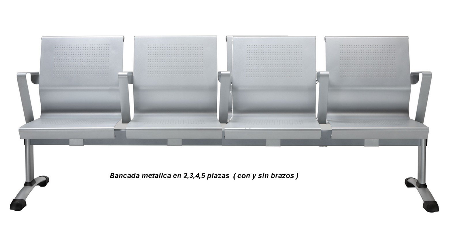 Titan bancada chapa perforada 3plazas 02