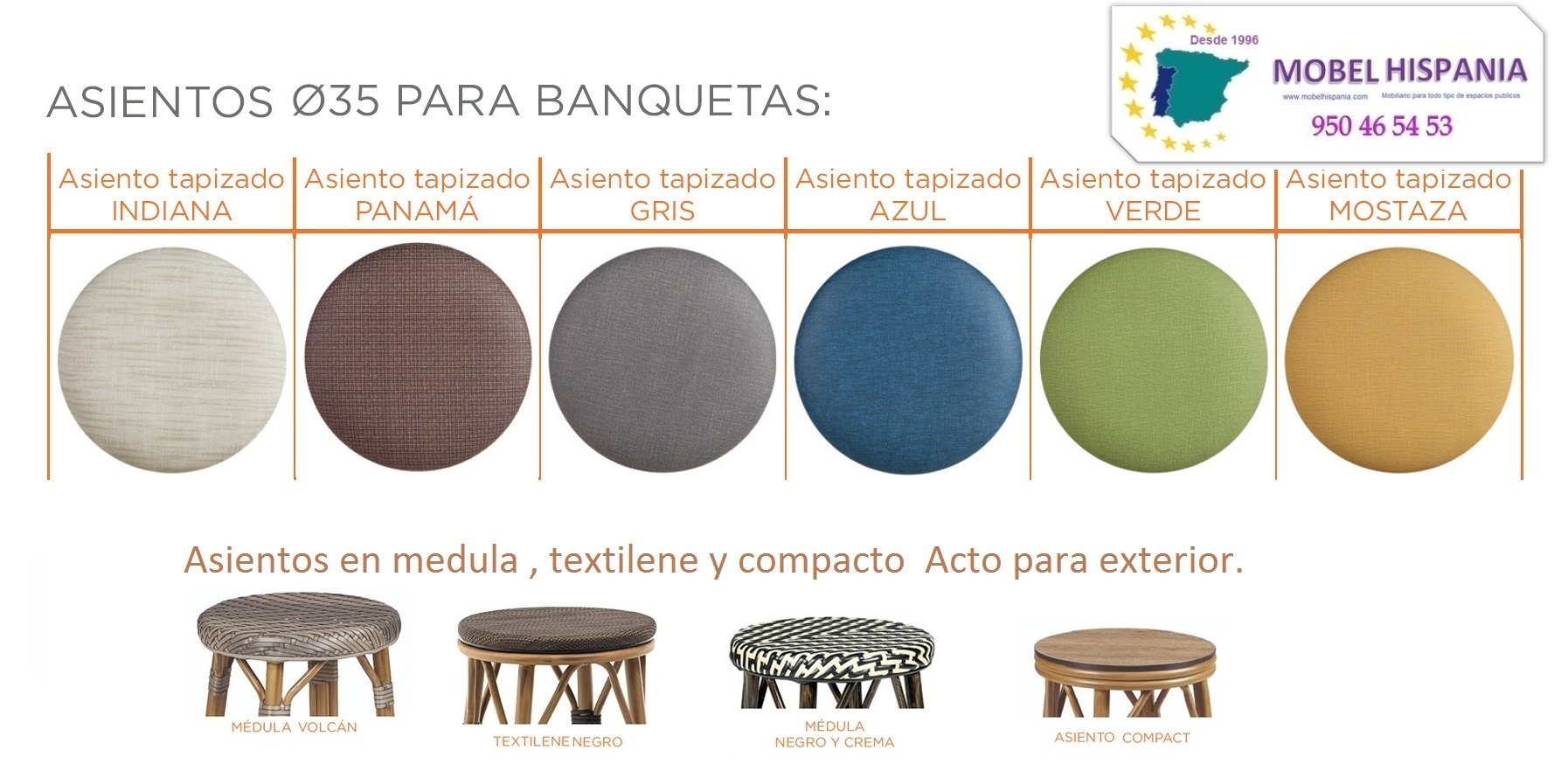 8231 Banqueta aluminio Grafito Textilene Negro 08