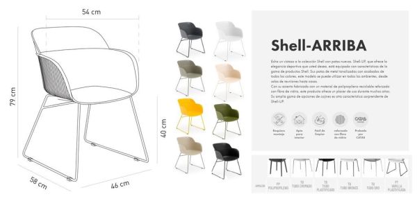 SHELL sillon patin pintado blanco 10 1