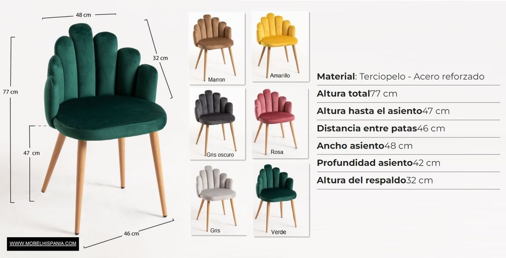 Hanpe Terciopelo rosa w 06 1