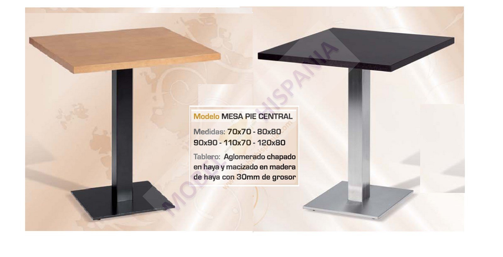 MES.PIE .CENTRAL MADERA