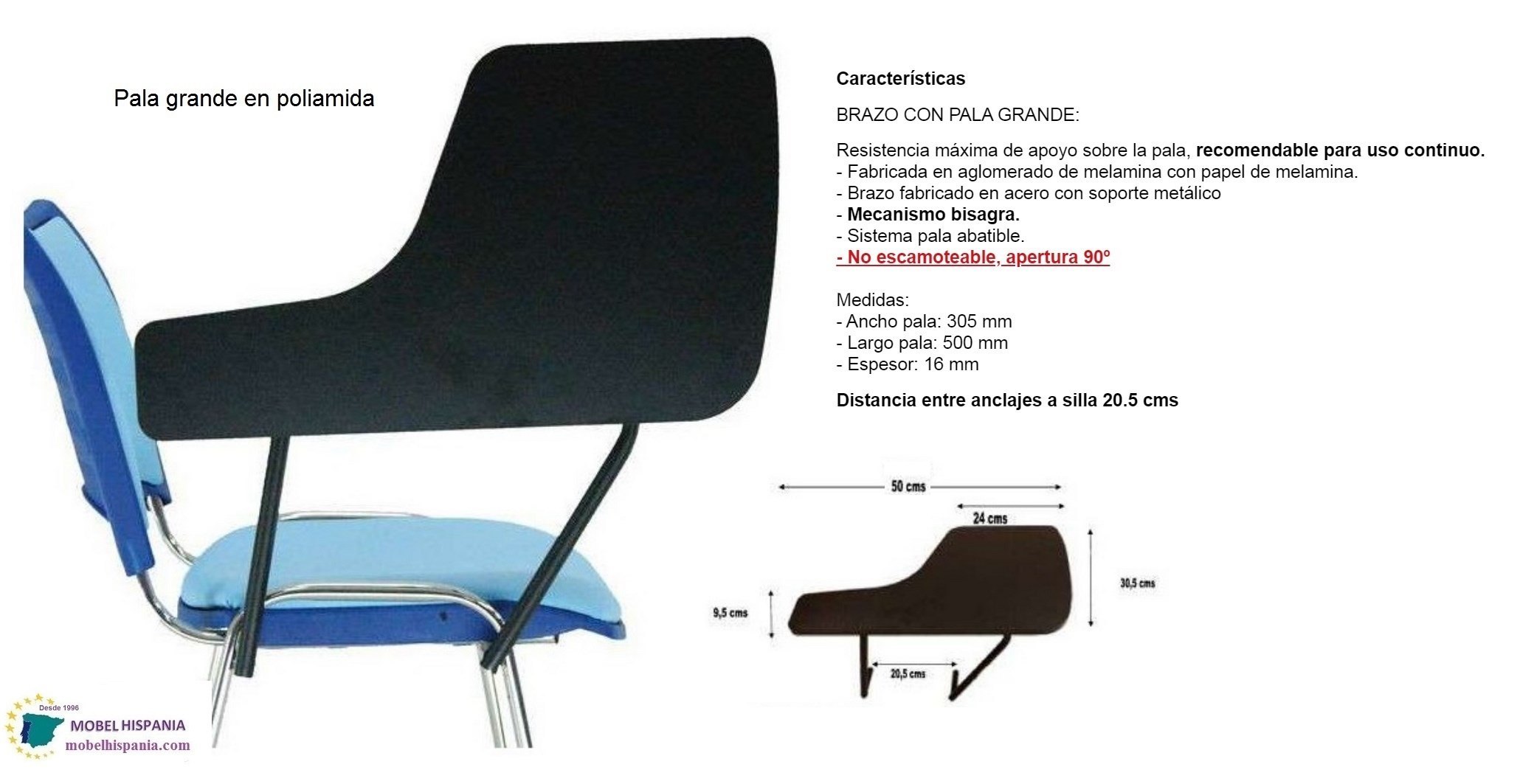 Fenix silla madera pala escritura grande 04