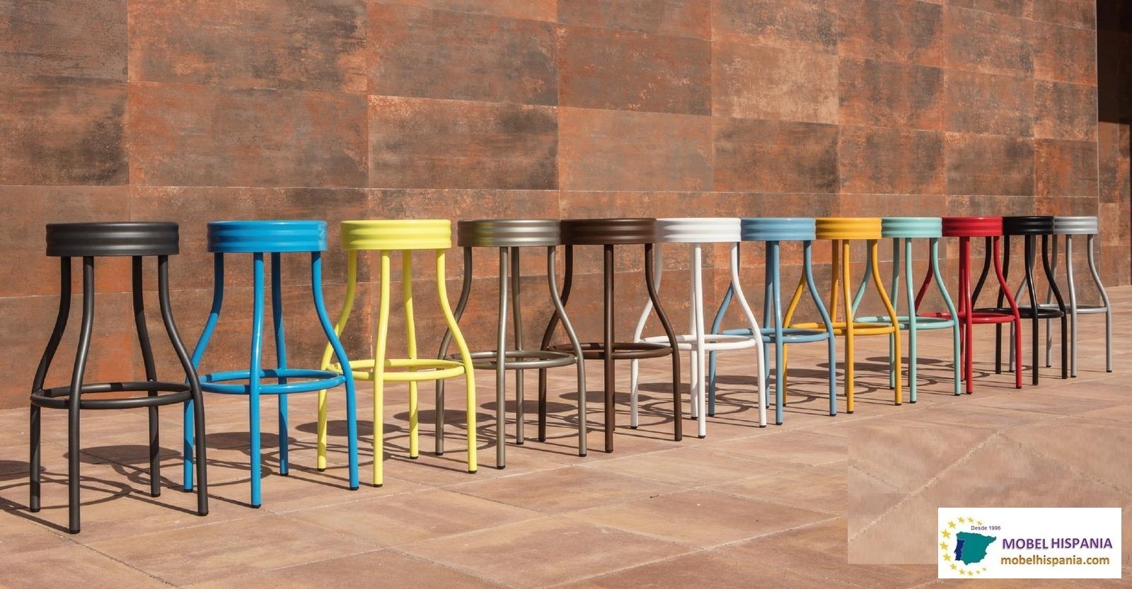 5551 taburete industrial metalico hierro turquesa 03