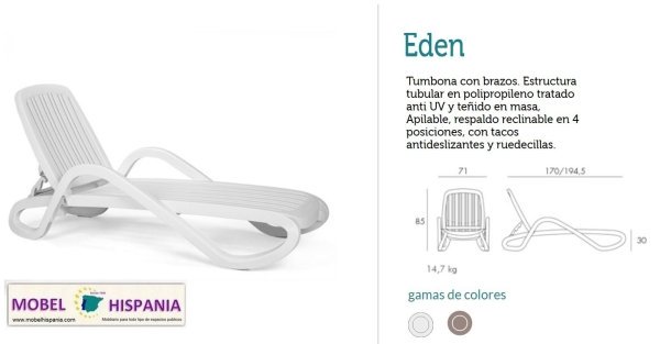 EDEN tumbona polipropileno blanca 4 01