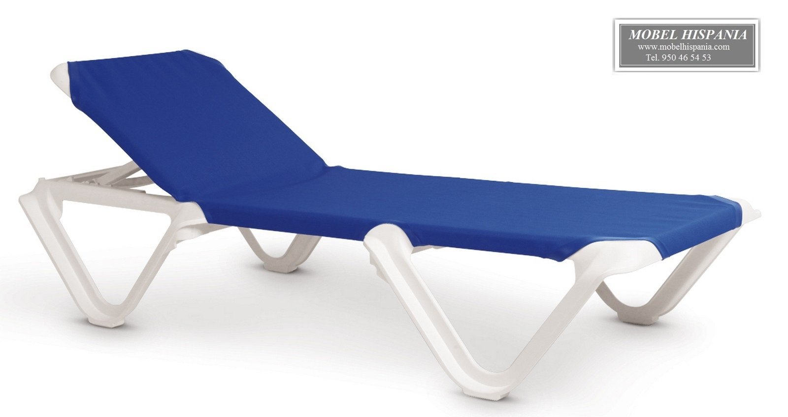 beachmat tumbona polipropileno azul