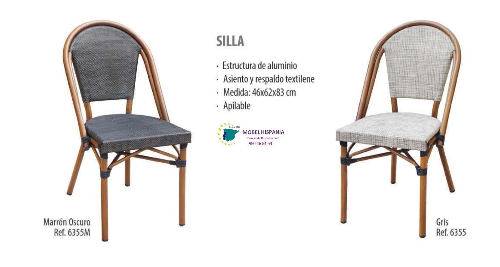 6355 silla aluminio marron gris 02 2