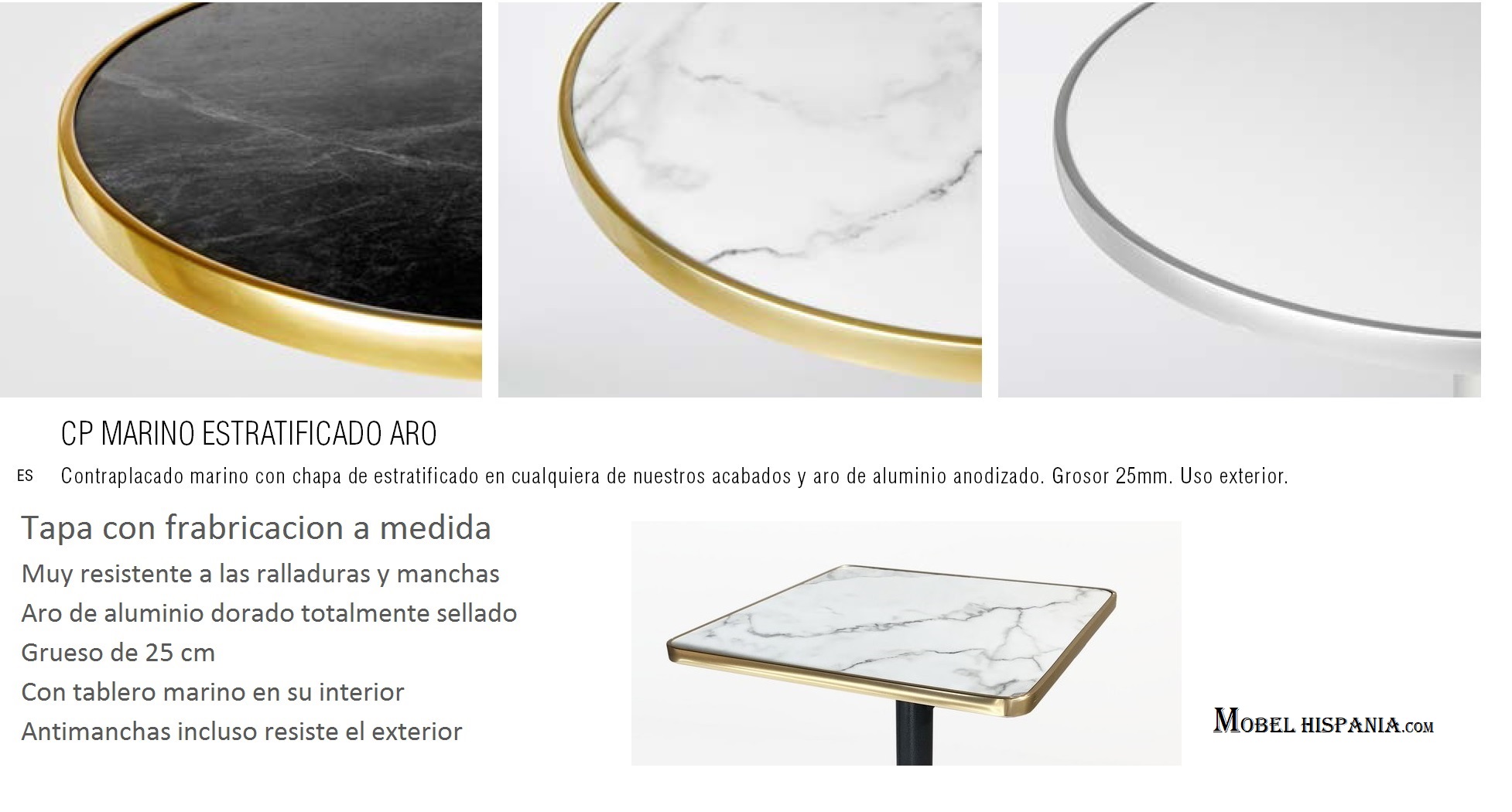 LORNA tapa estratificado negra dorado 1 04