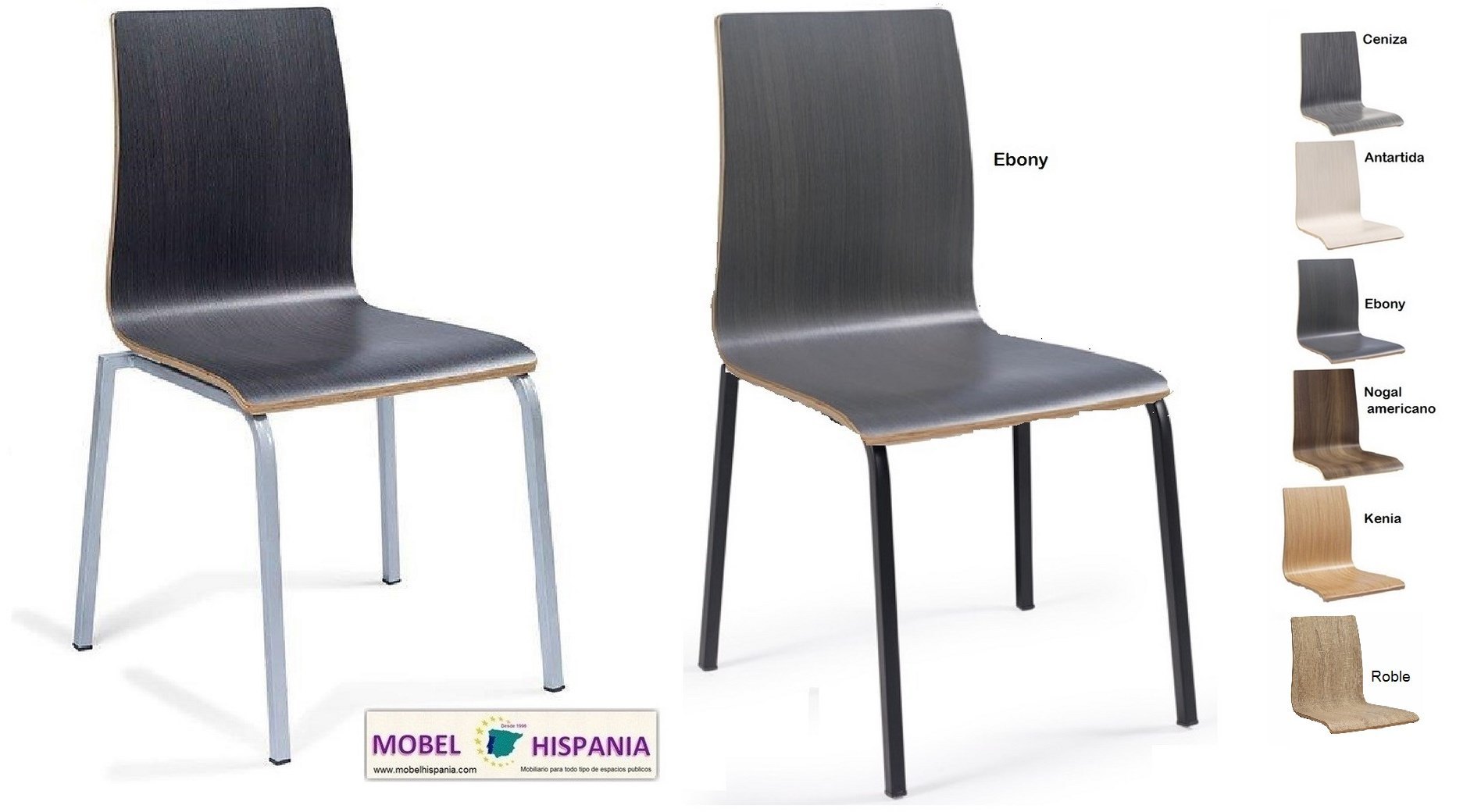 292 silla metal negro asiento nogal 07 1