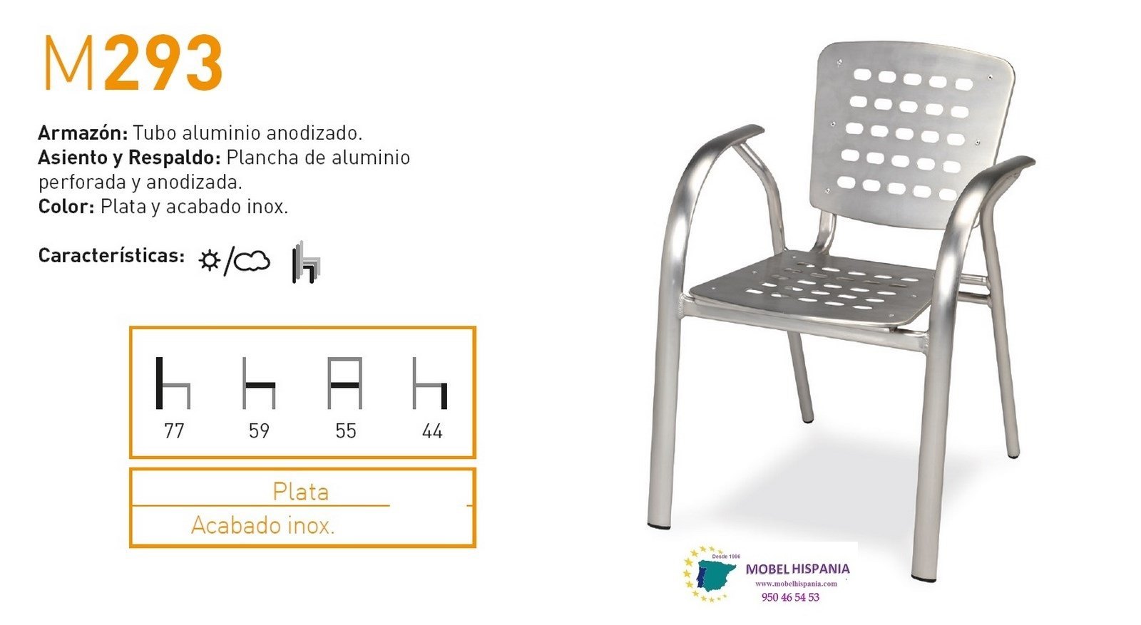 293 sillon aluminio plata 02