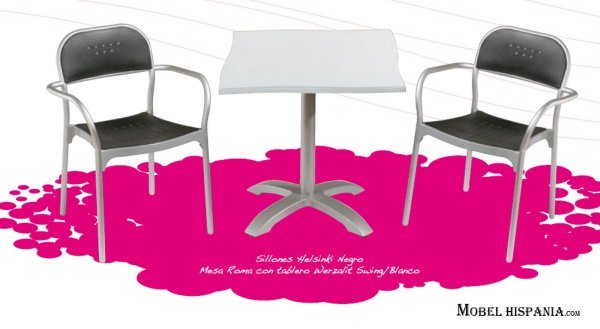 helsinki sillones apilables aluminio verde mar 07