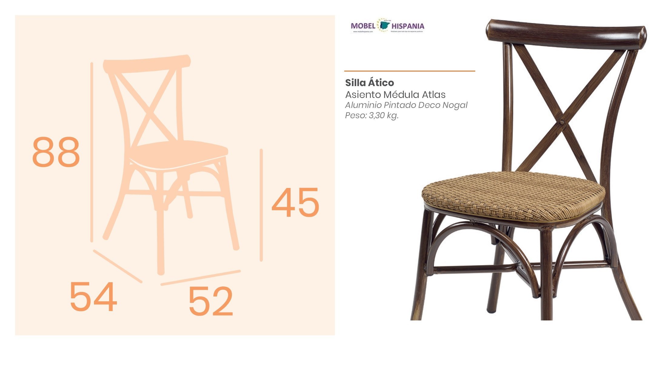 164 Silla Deco Bambu Asiento Roble Vintage 01 1