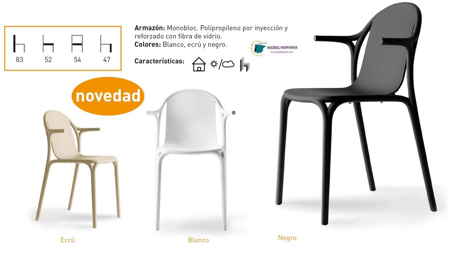 Brooklyn silla polipropileno negro 05 2