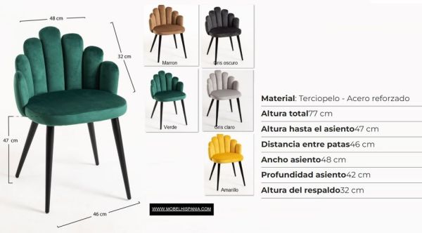 Hanpe Terciopelo gris marron w 01 1