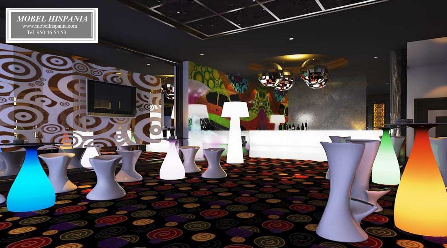 830 mesa alta iluminable roja 06