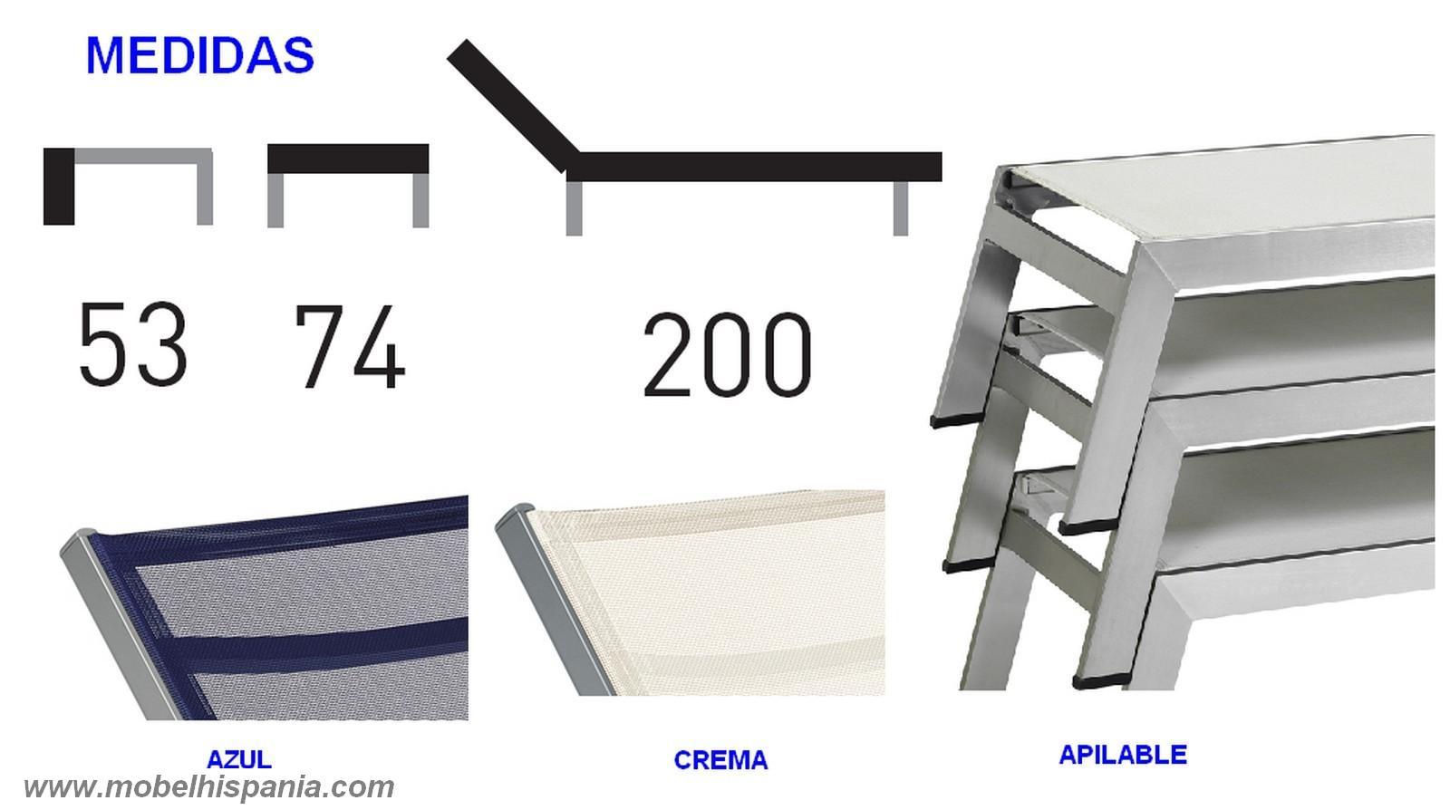 803 Tumbona aluminio textiline mobel hispania 01