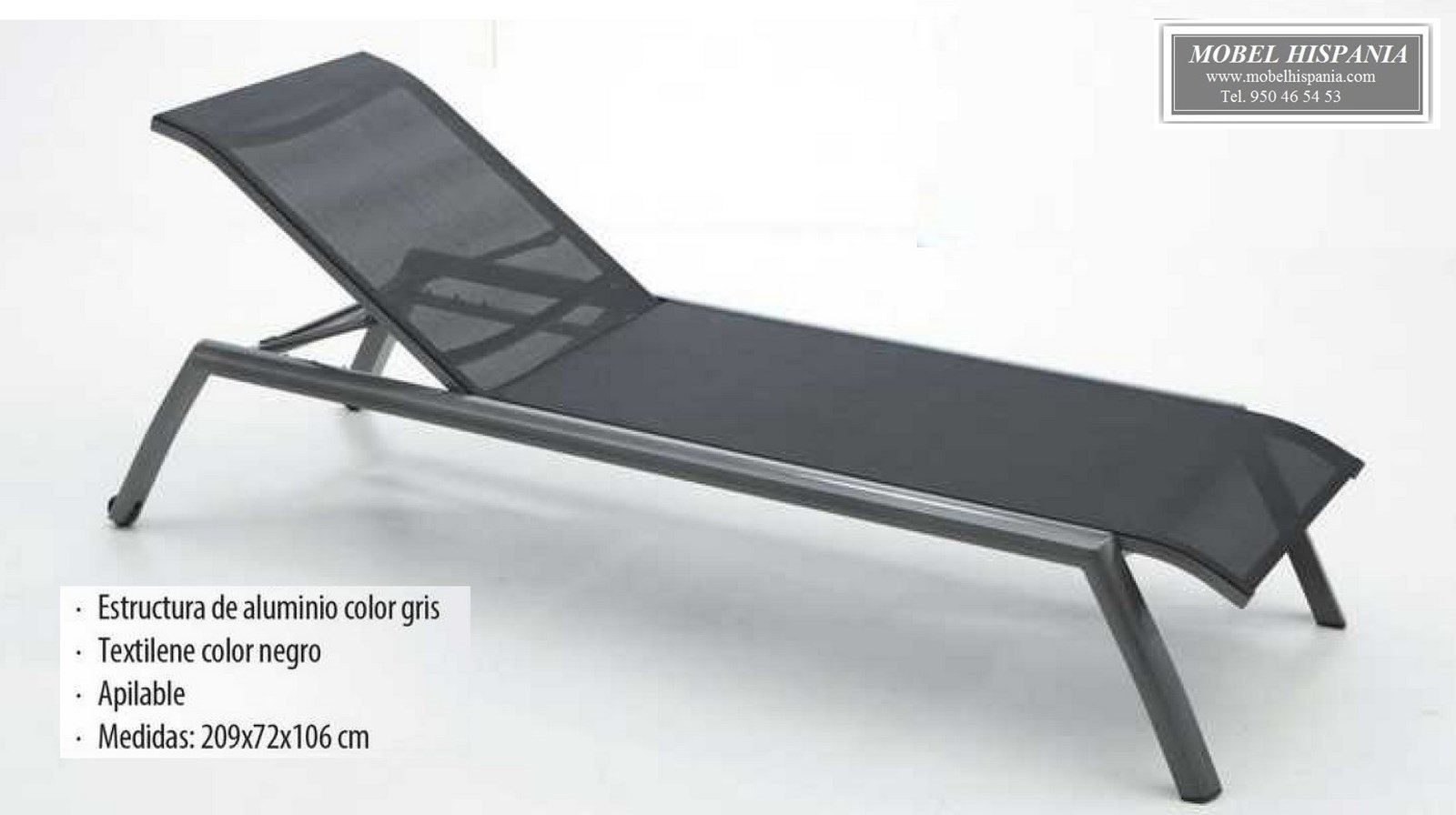 SO15 Tumbona aluminio textiline blanco 01