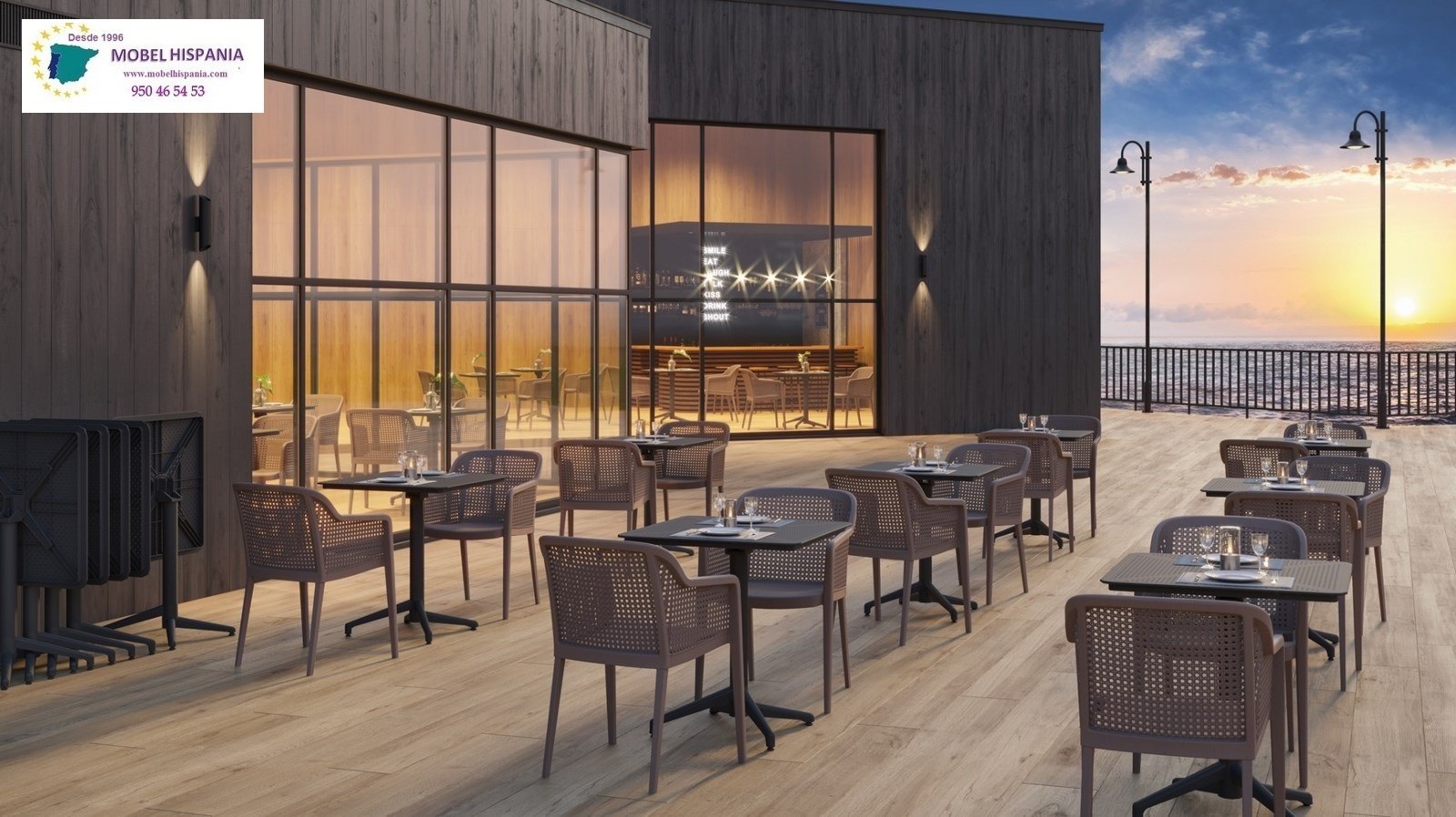 2130 sillon polipropileno marron