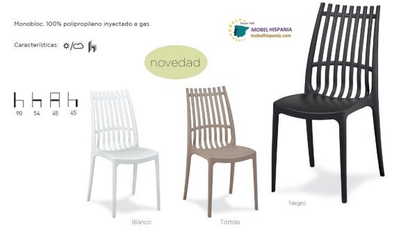 LINA silla polipropileno negro 04 3