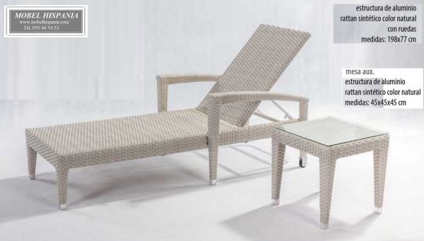 Tika tumbona medula rattan chocolate 02