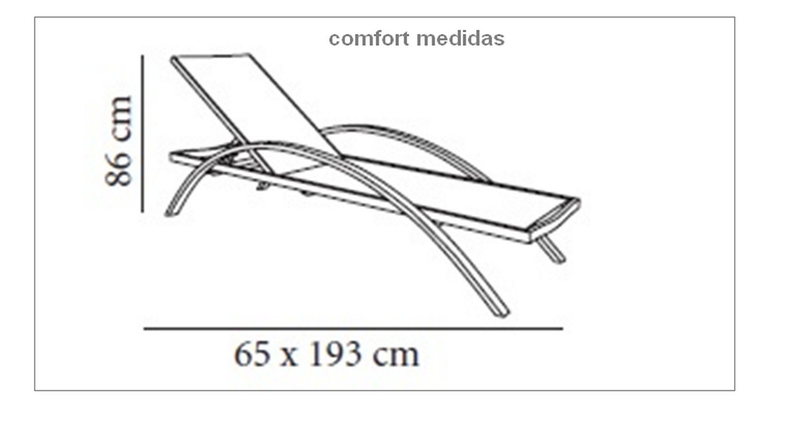 comfort tumbona aluminio textiline gris 01