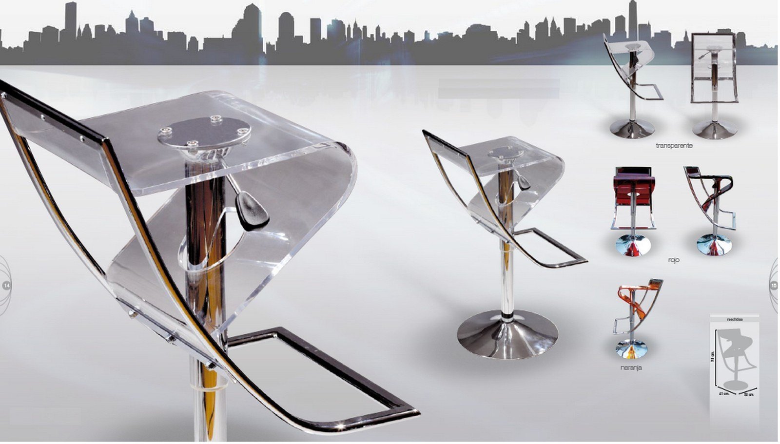 portland taburete regulable cafeteria