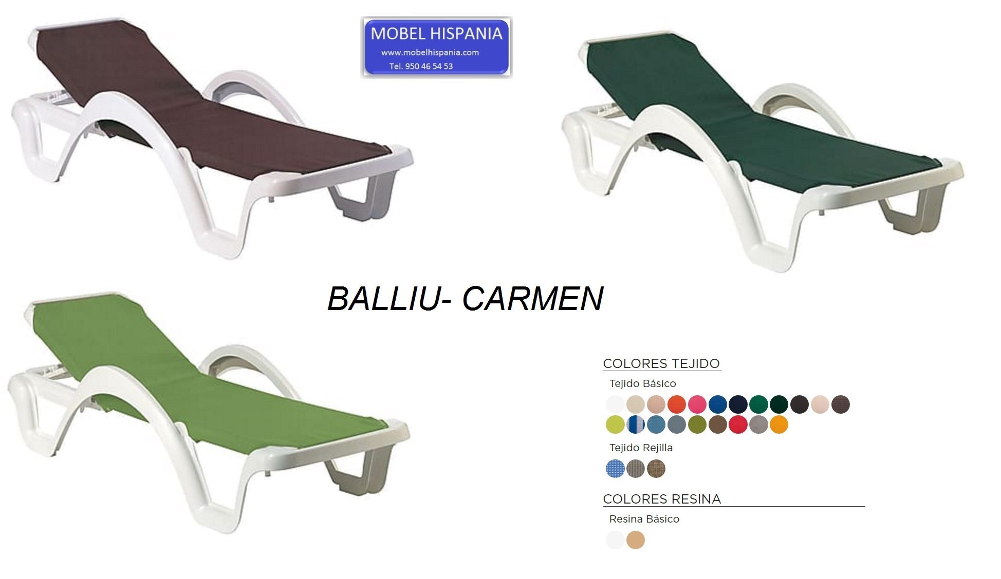 Recambio textiline marina tumbona 12