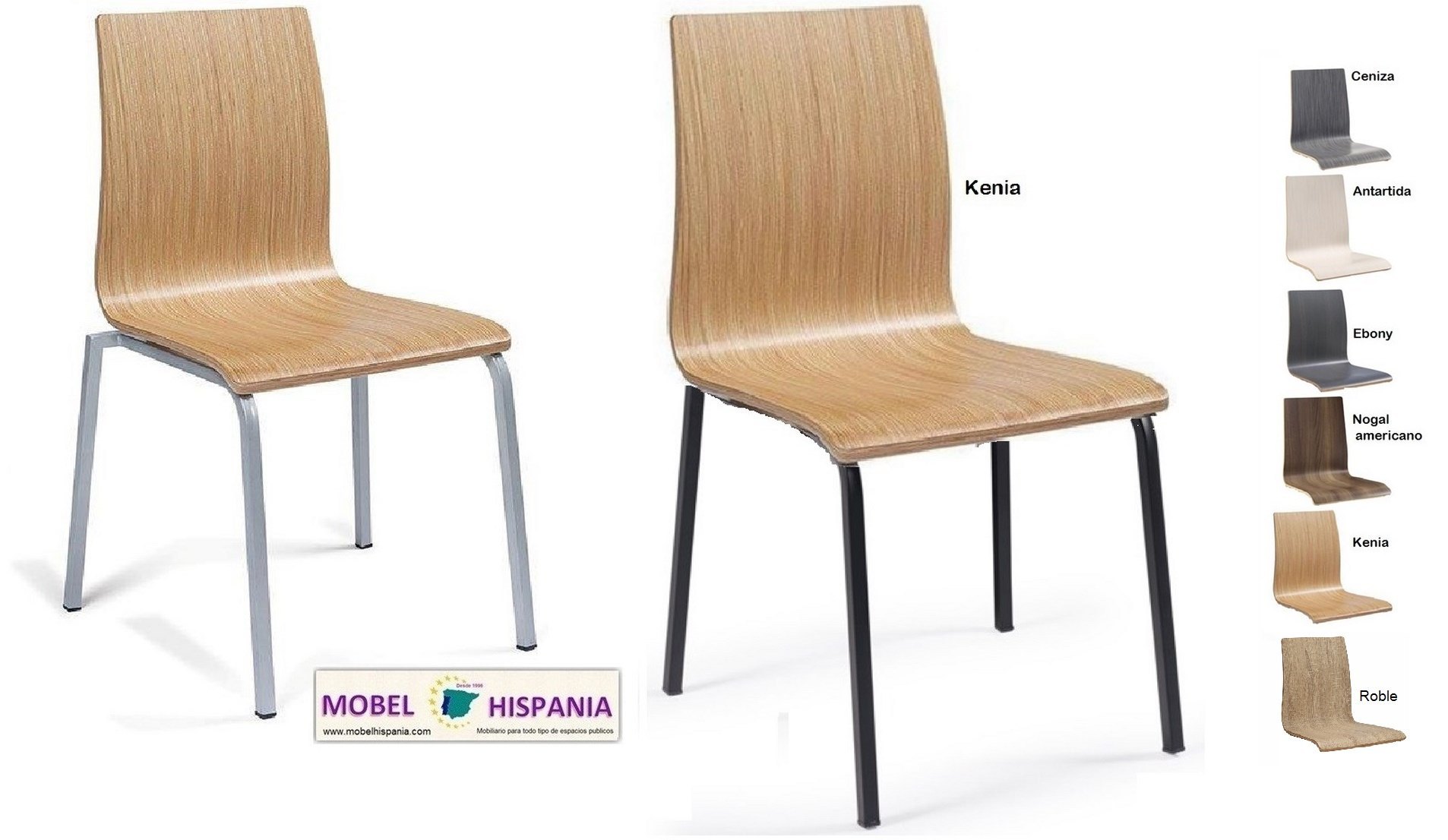 292 silla metal negro asiento nogal 03 1