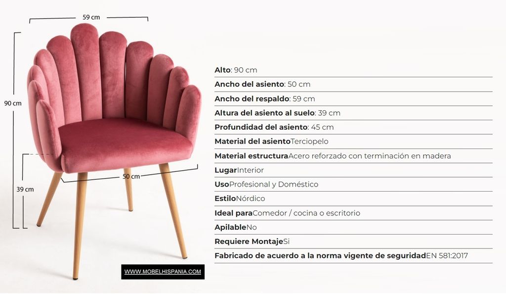 Mained Terciopelo rosa w 02 1