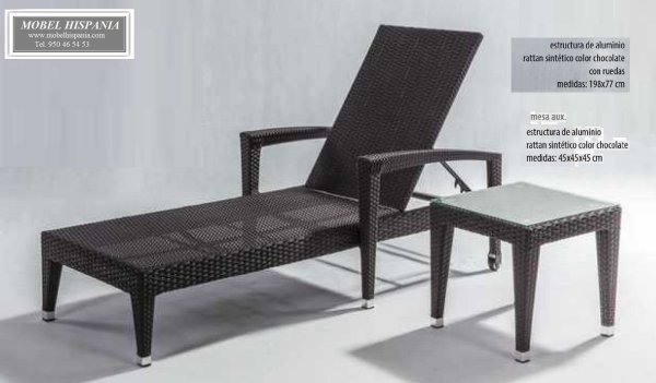 Tika tumbona medula rattan chocolate 01