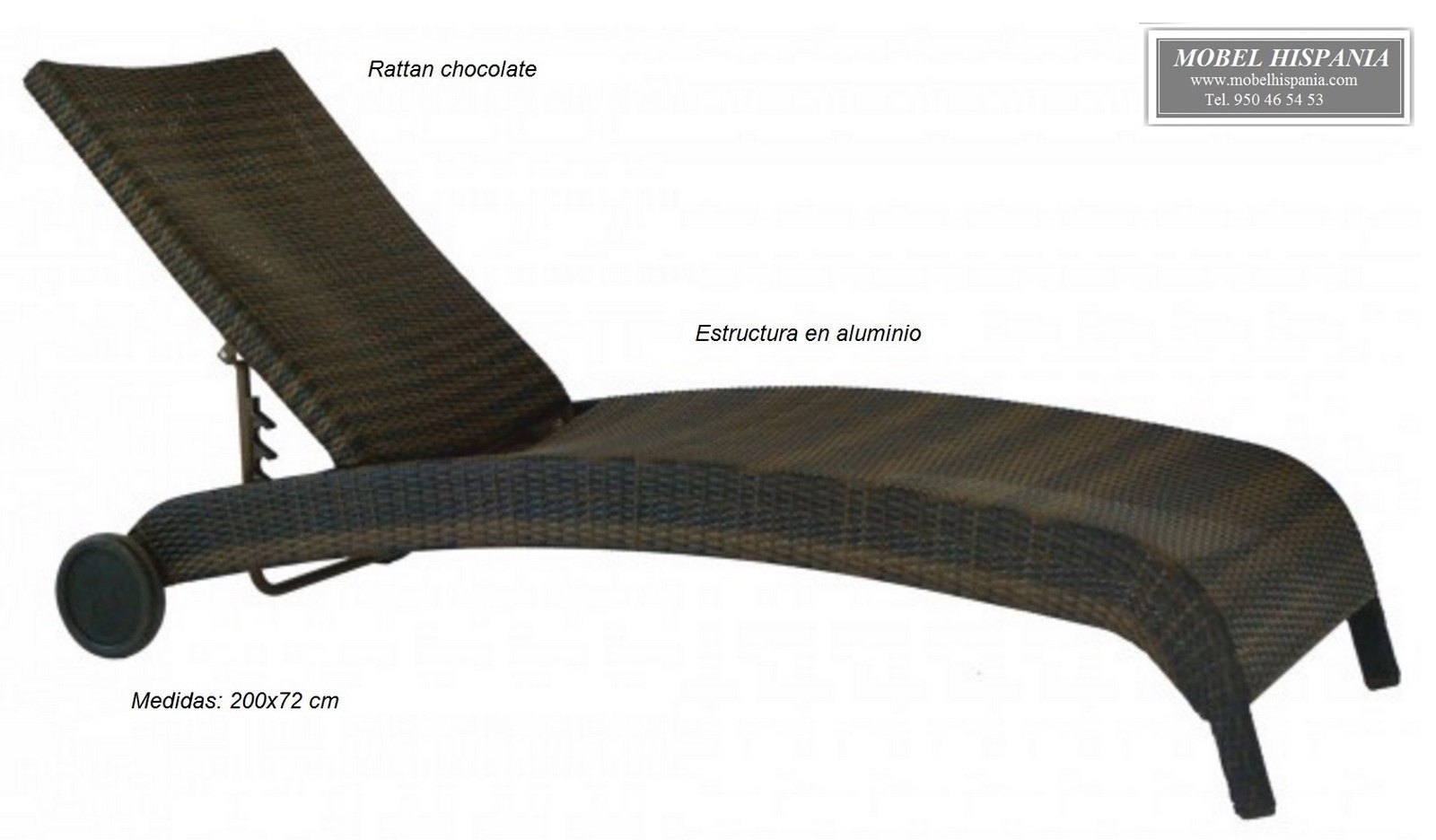 bali tumbona rattan medula chocolate