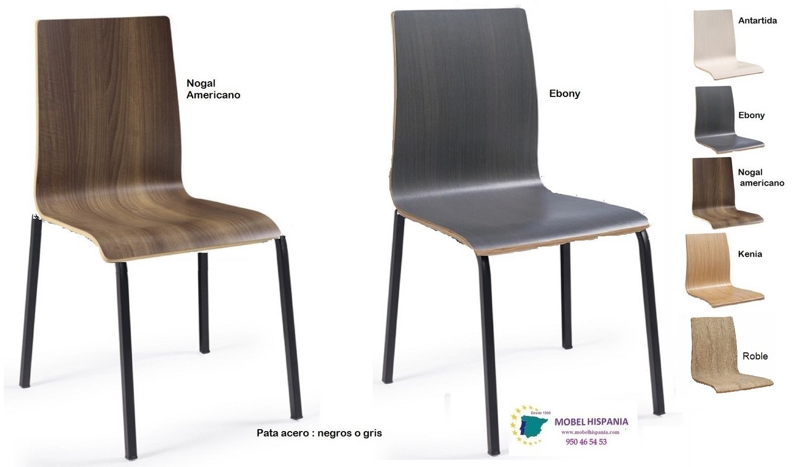 192 silla metal negro asiento nogal 06 1