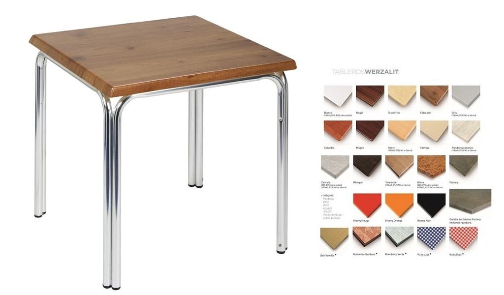 382 mesa aluminio werzalit