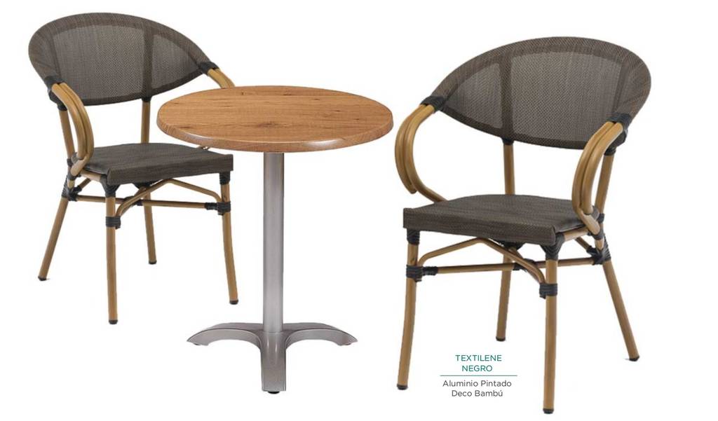 4090 sillon aluminio bambu textiline negro 1