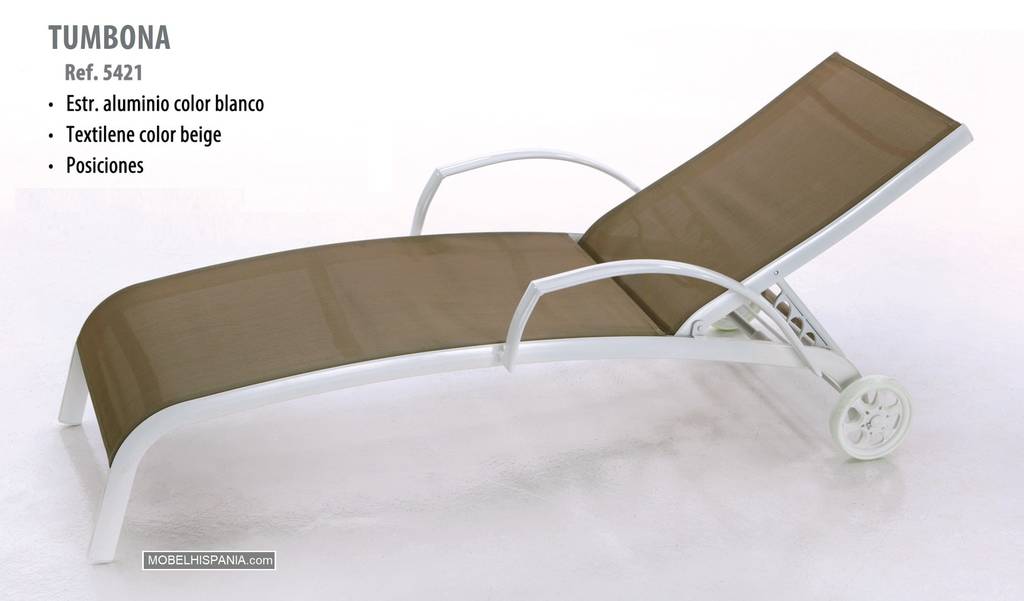 5421 tumbona blanca beig 1