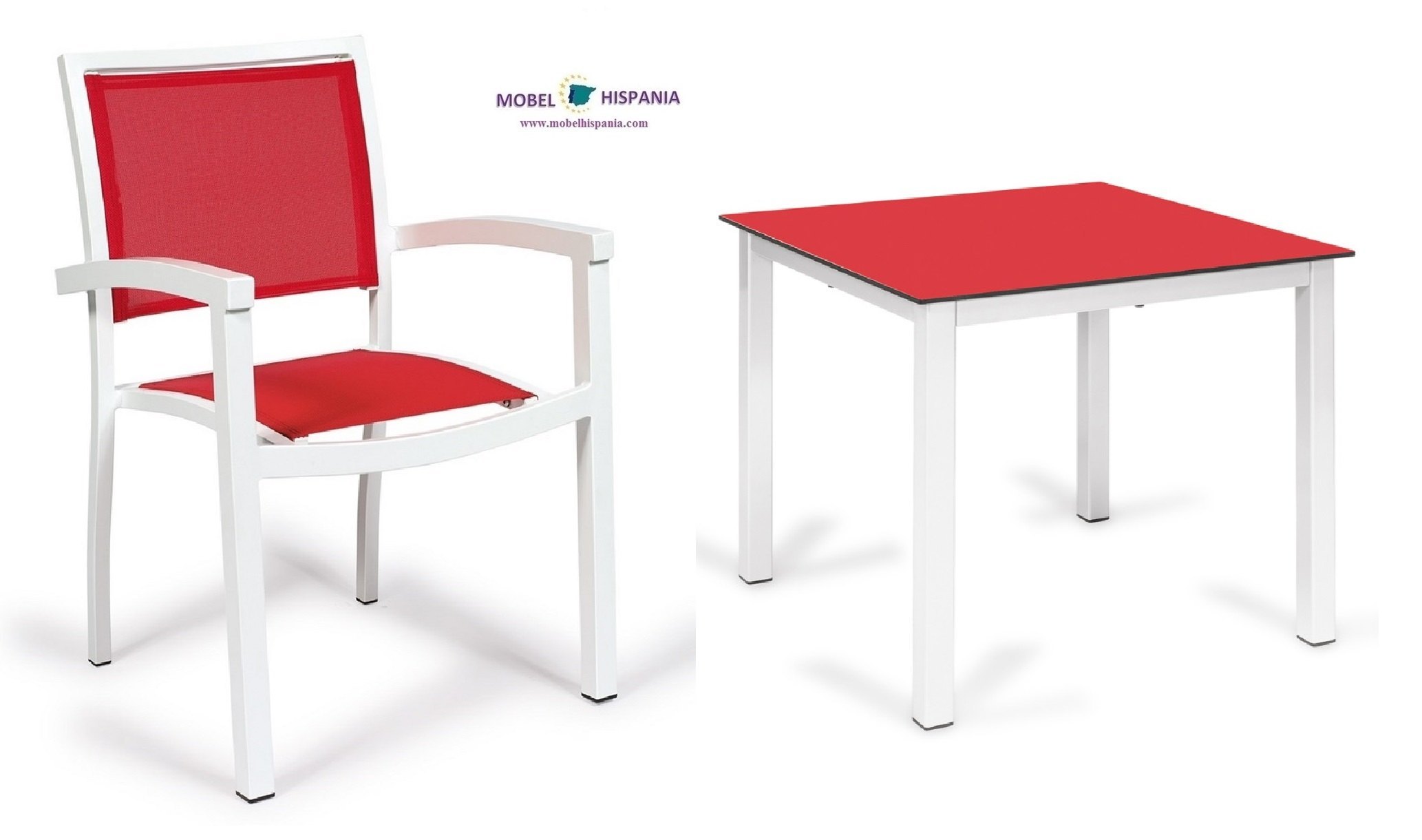 4421 sillon aluminio blanco textilene rojo 03