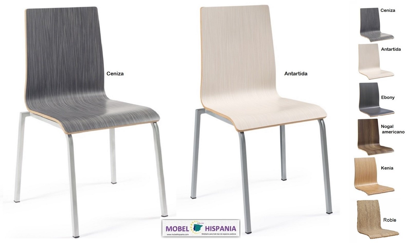 292 silla metal negro asiento nogal 11 1