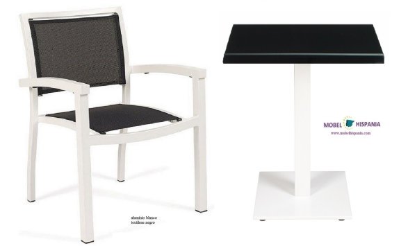 4421 sillon aluminio blanco textilene rojo 07